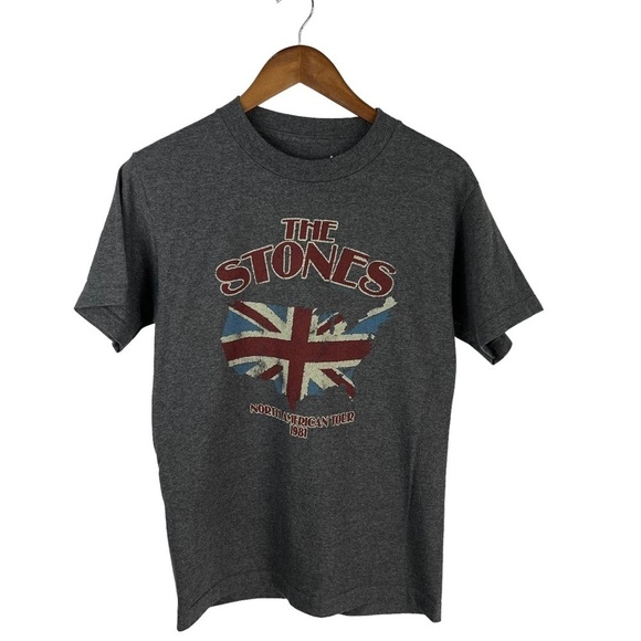 THE STONES BRAVADO NORTH AMERICAN TOUR 1981 MEN'S TEE-SHIRT - Picture 1 of 6